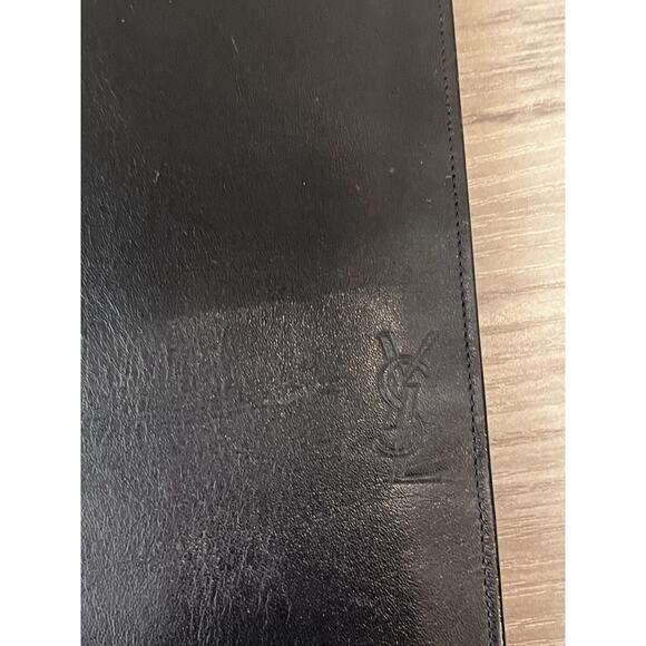 YSL Saint Laurent Long Wallet – Embossed Logo – Gold Corner Hardware - Picture 5 of 5